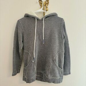 J. Jill Fit Terry Cloth Lined Textured Hoodie Size XS